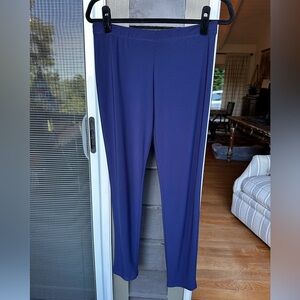 Clara SunWoo‎ Navy Blue Knit Leggings Pants Women's XL